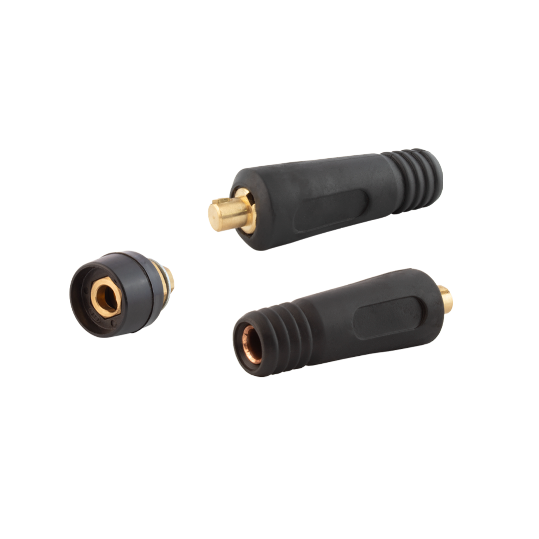 Juego de Conectores Mig-Tig  para Alto Amperaje (Anclaje Medio Giro) - 10/25